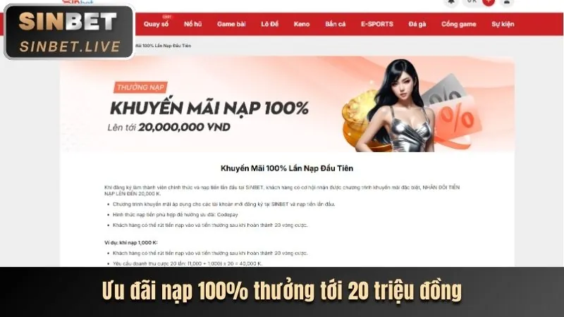 Tiền thưởng nạp tiền hàng ngày 9bet